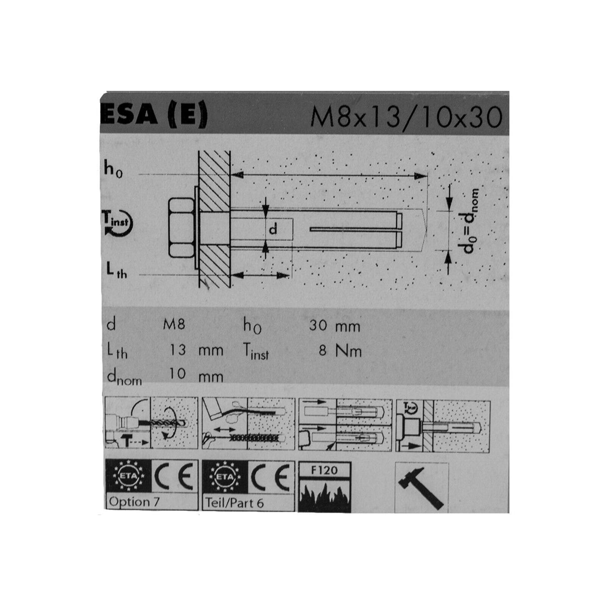 Mungo Einschlaganker ESA (E) mit Innengewinde Schwerlastanker OVP