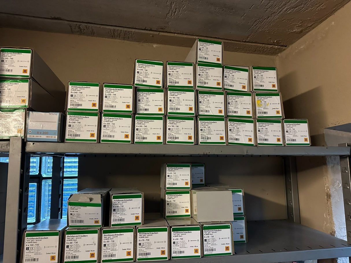 RESTPOSTEN TX Holzbauschrauben Eisenwaren Spanplattenschrauben Baumarkt