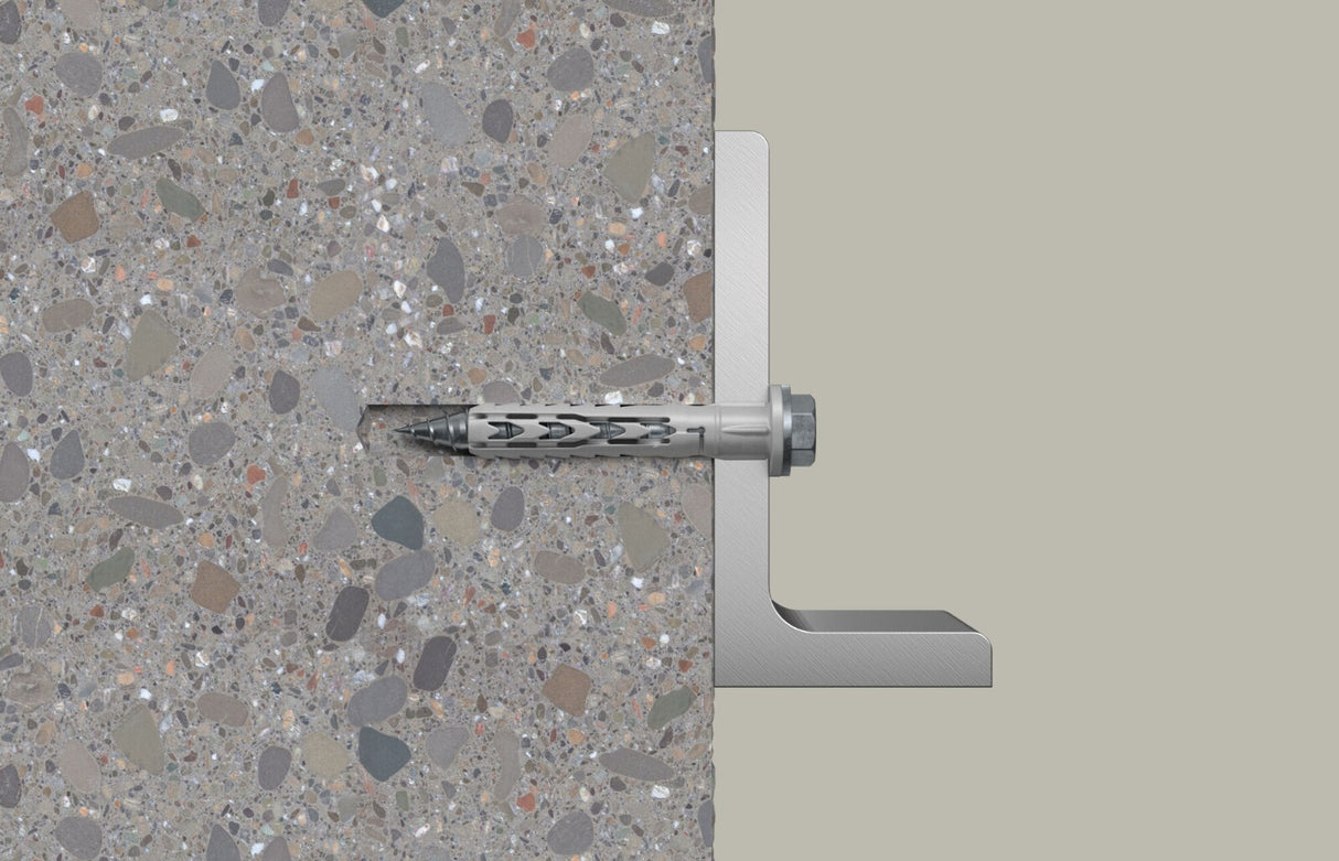 Fischer Langschaftdübel SXR FUS R mit A4 Edelstahl TX Sechskantschraube