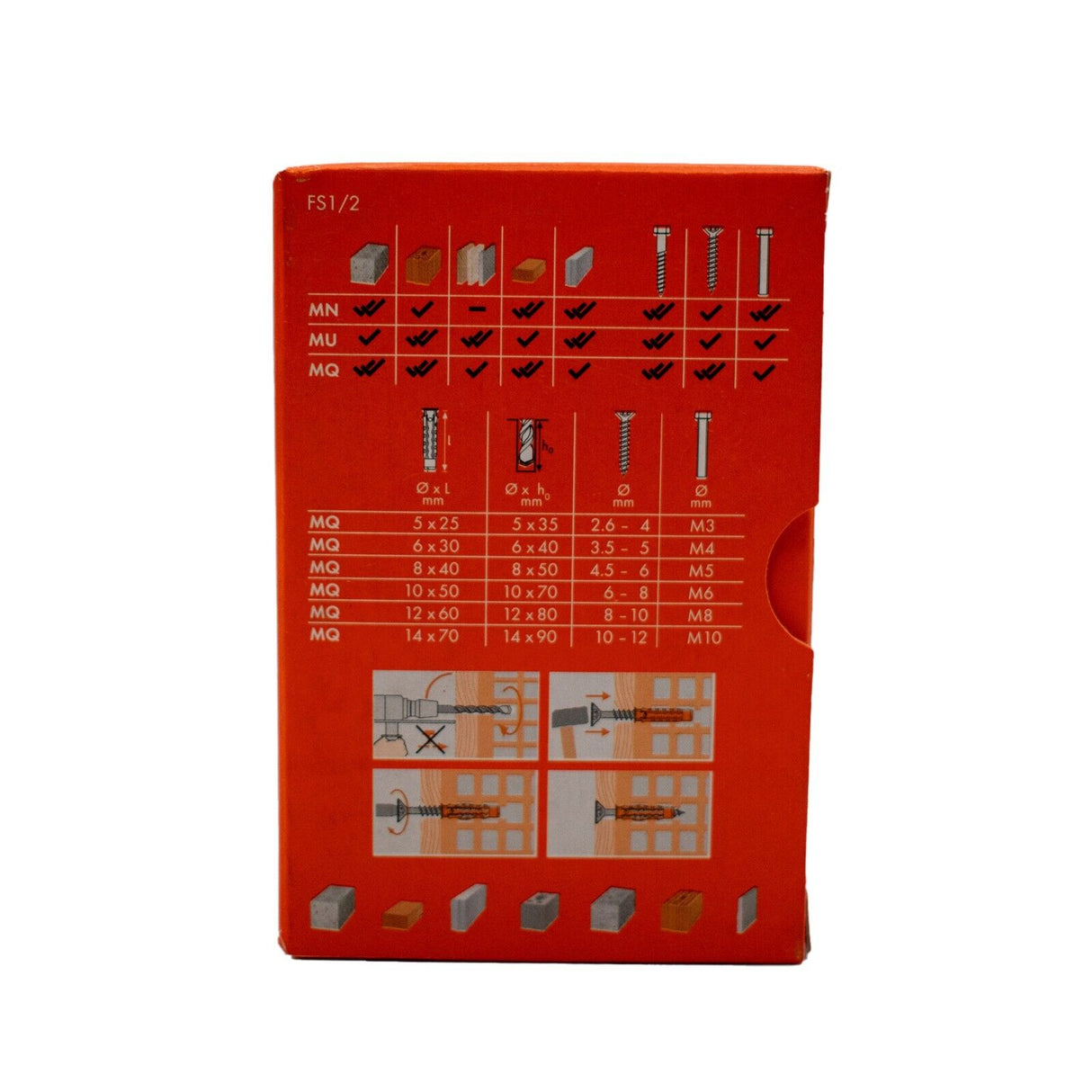 Mungo MQ Quattro Universal Allzweck- Dübel 5x25 bis 14x70