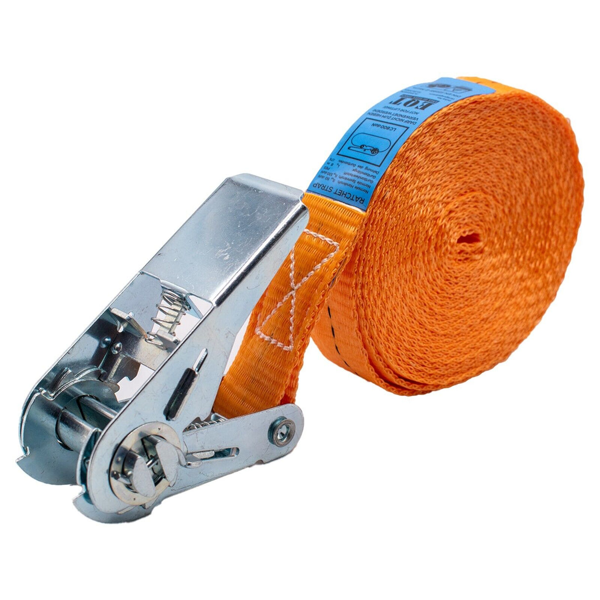 EQT 4 Stück 800kg 6m Spanngurte mit Ratsche einteilig