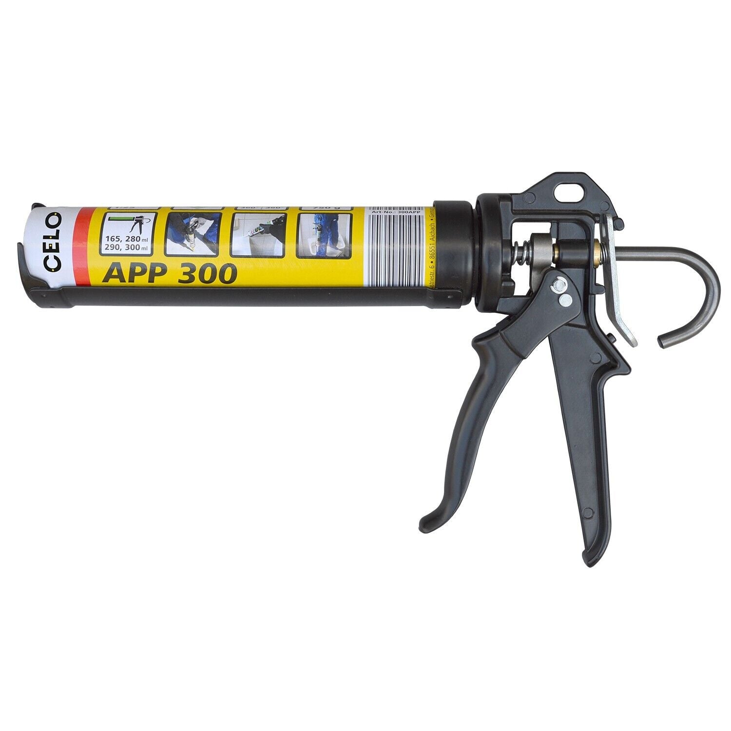 CELO Auspresspistole APP 300 für Mörtelkartuschen 165ml, 280ml, 300ml