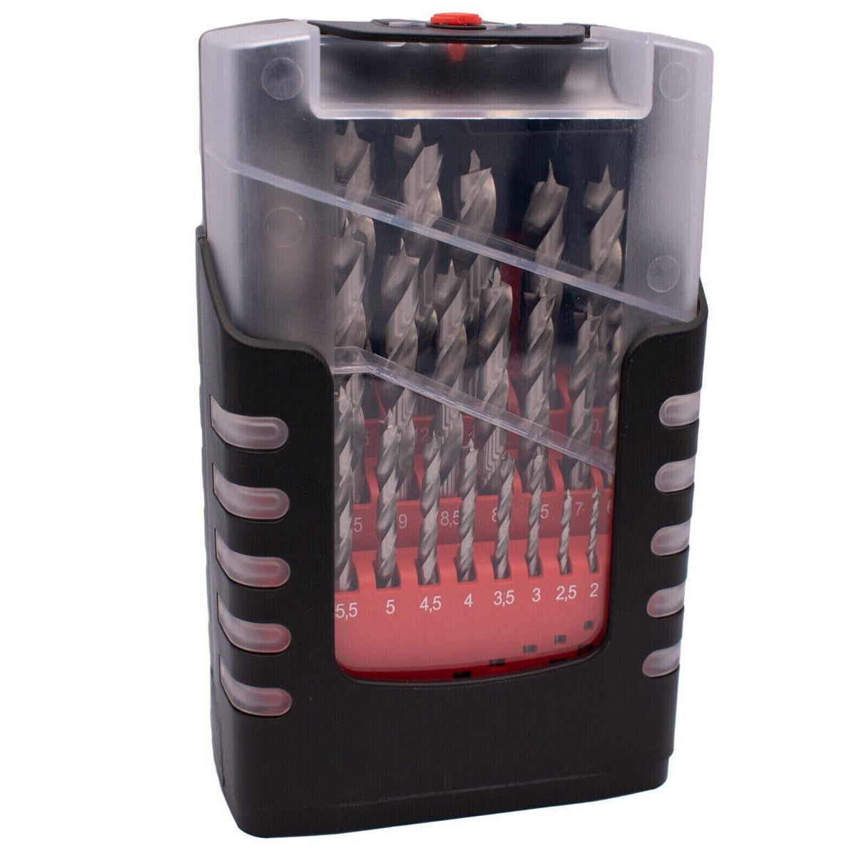 EQT HSS-G Holzbohrer Set 25-tlg. 1 bis 13 mm in 0,5mm Schritten Bohrer