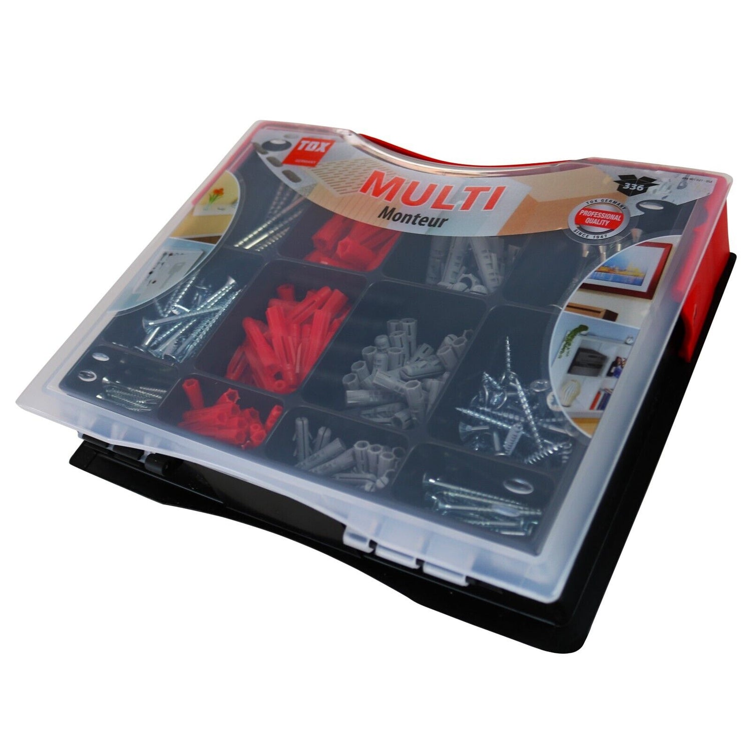 TOX Monteur Multi Dübelset inkl. Schrauben mit 336 Teilen