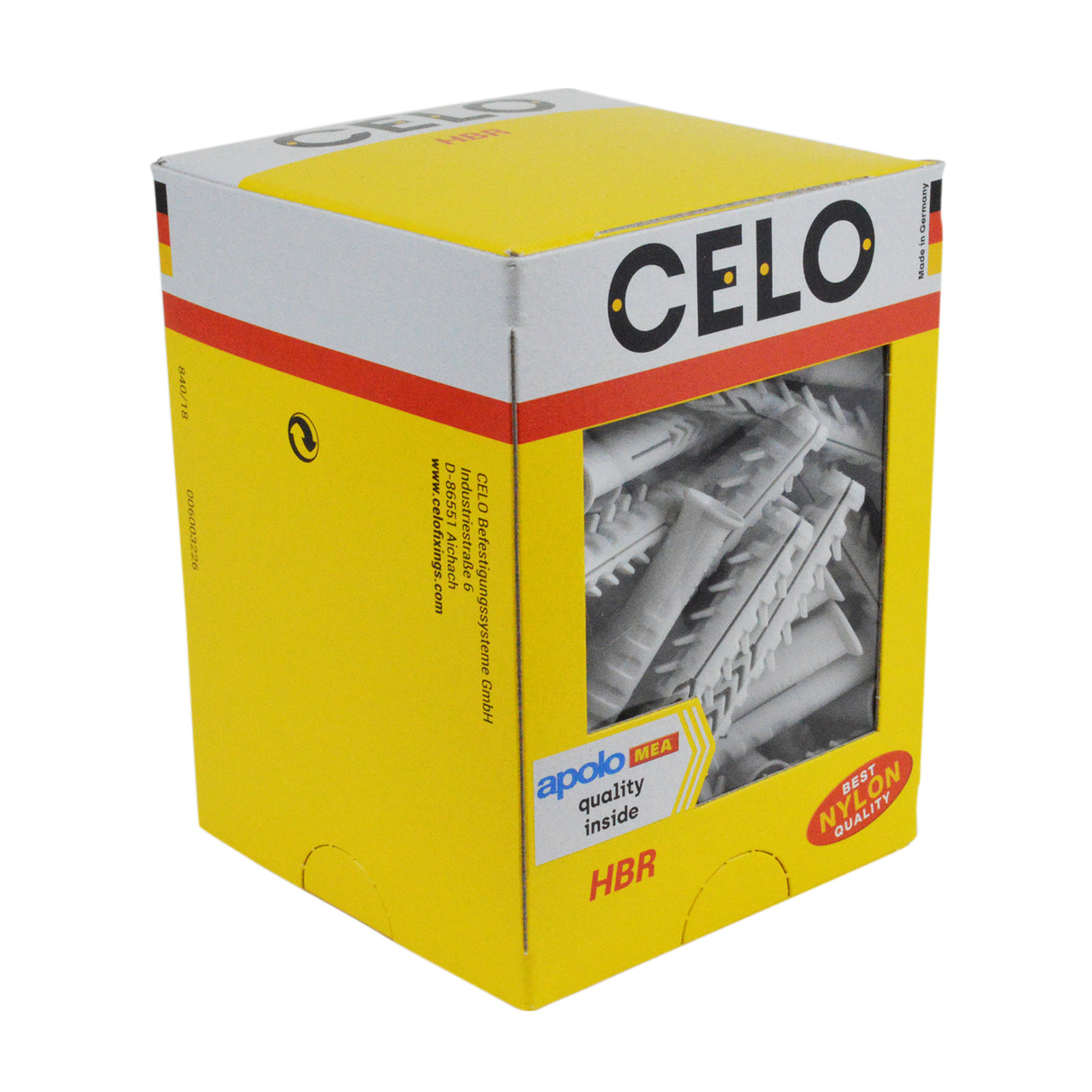 CELO HBR Holraumdübel Hohlblockramhendübel Rahmendübel Langschaftdübel Dübel