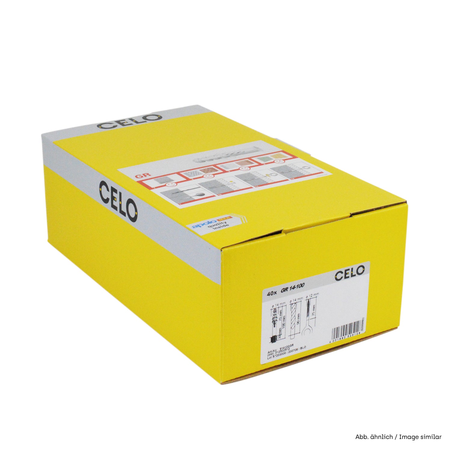 CELO Gerüstdübel GR Ø 14 für Gerüstbefestigungen nach DIN 4420 70mm bis 185mm