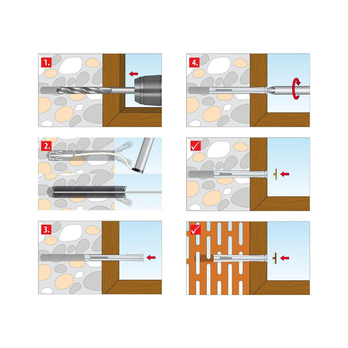 TOX Window Fensterrahmendübel M10 x 92mm bis 202mm