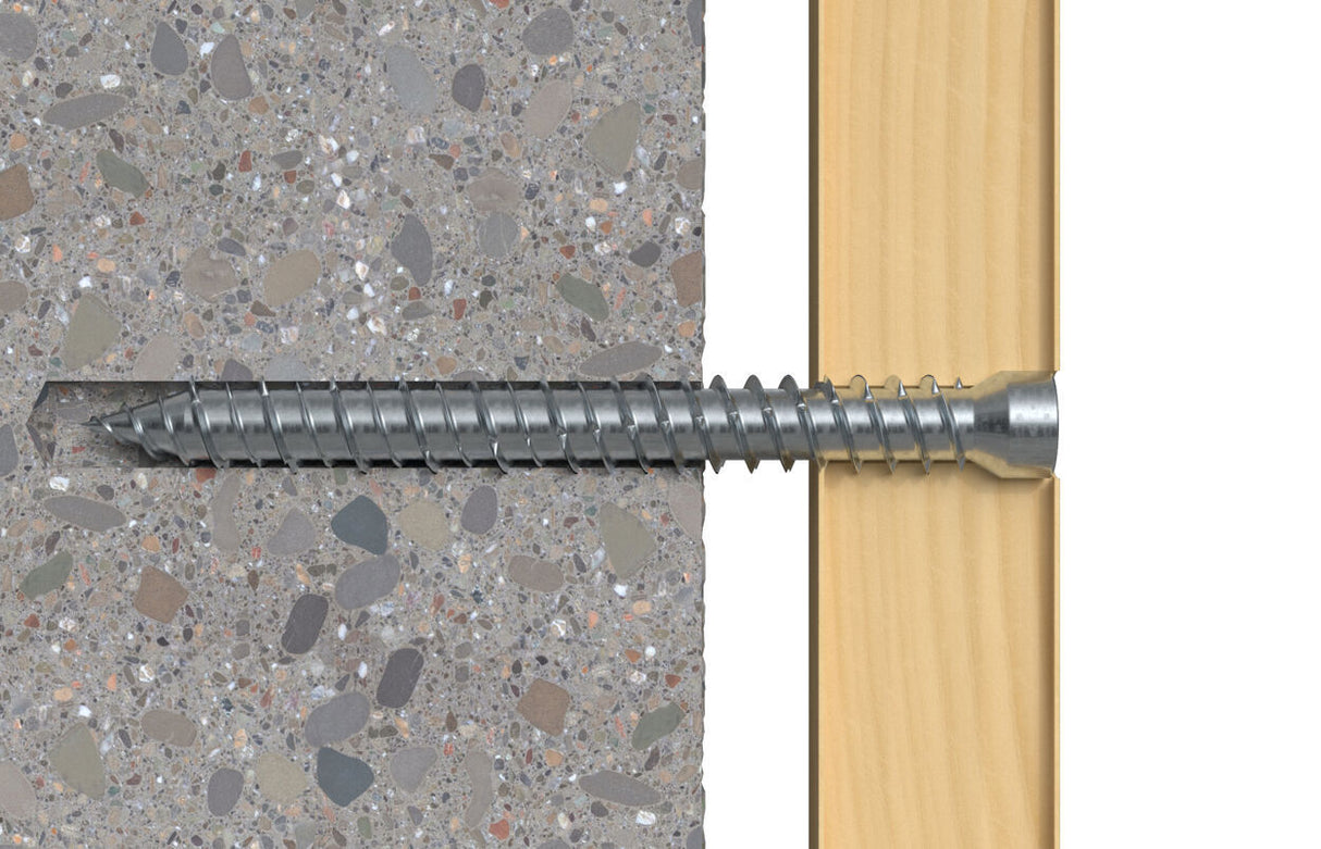 Fischer Fensterrahmenschraube FFSZ 7,5 x 52-302 mm mit TX Zylinderkopf 100 Stk.