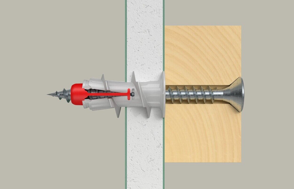 Fischer DuoBlade Gipskartondübel Hohlraumdübel für Plattenbaustoffe