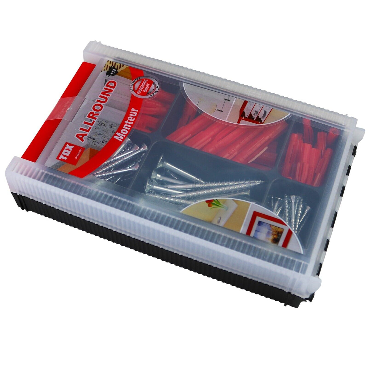 TOX Monteur Allround Dübelset inkl. Schrauben mit 132 Teilen