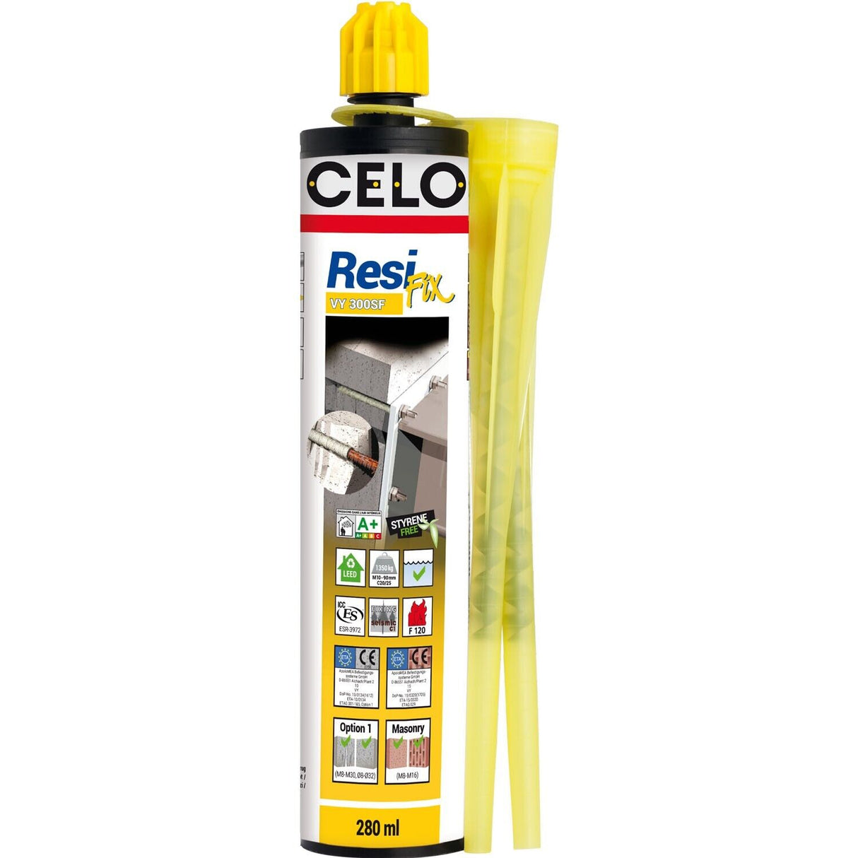 CELO Injektionsmörtel ResiFIX VY 300 SF, Vinylester 280ml