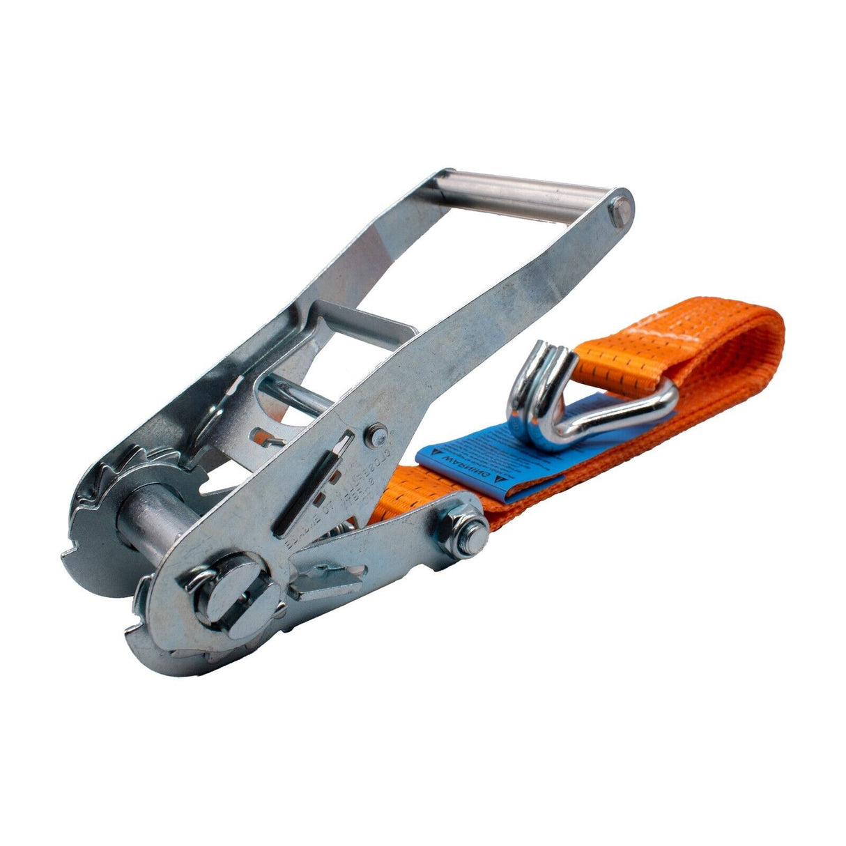 EQT 4 Stück 5000kg 6m Spanngurte mit Ratsche und Haken zweiteilig DIN EN 12195-2