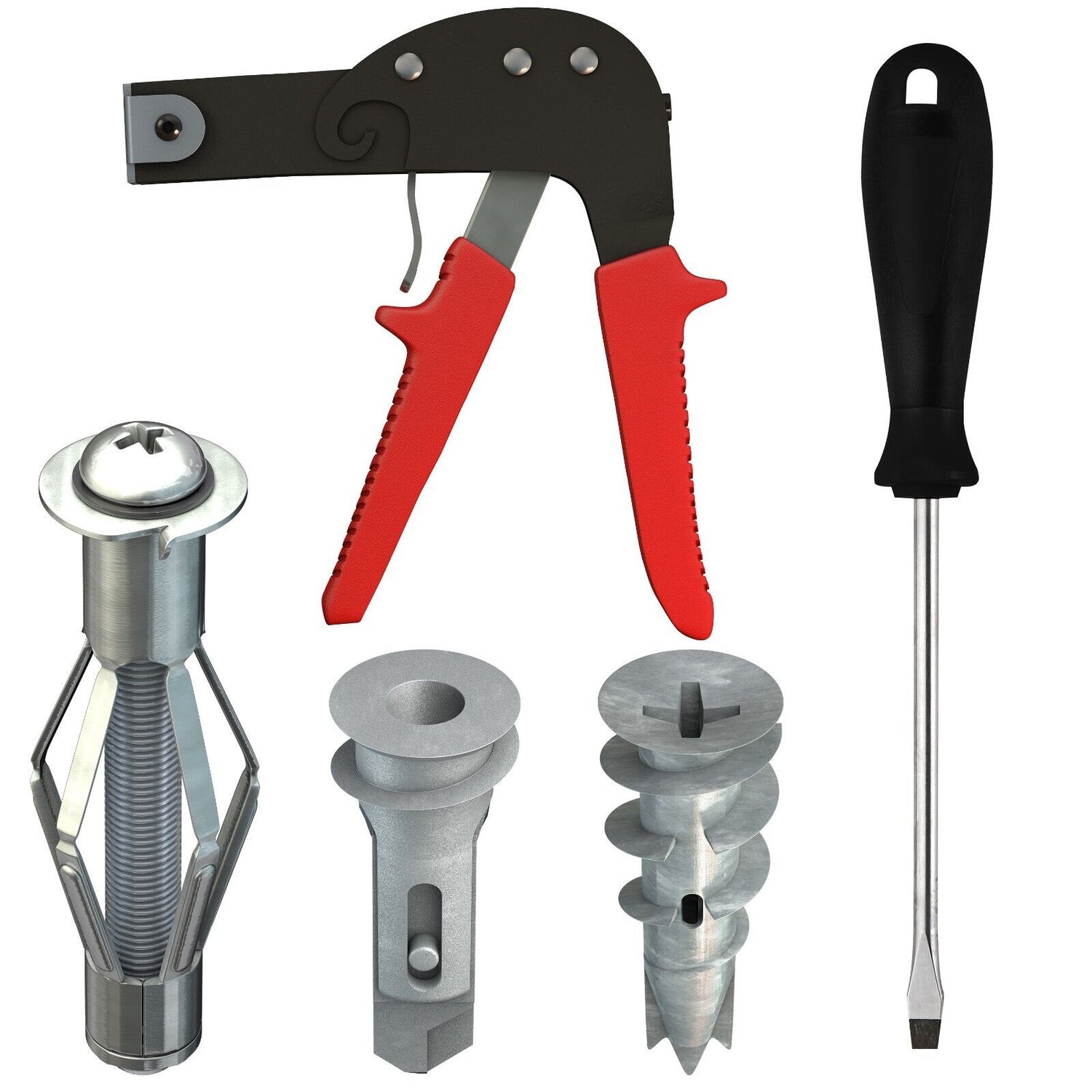 TOX Monteur Gips Pro Dübelset inkl. Montagezange & Schrauben 195 tlg.