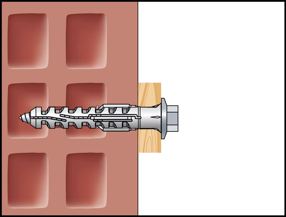 CELO Multifunktionsrahmendübel MFR SSKS TX Fassadendübel mit Sechskantschraube