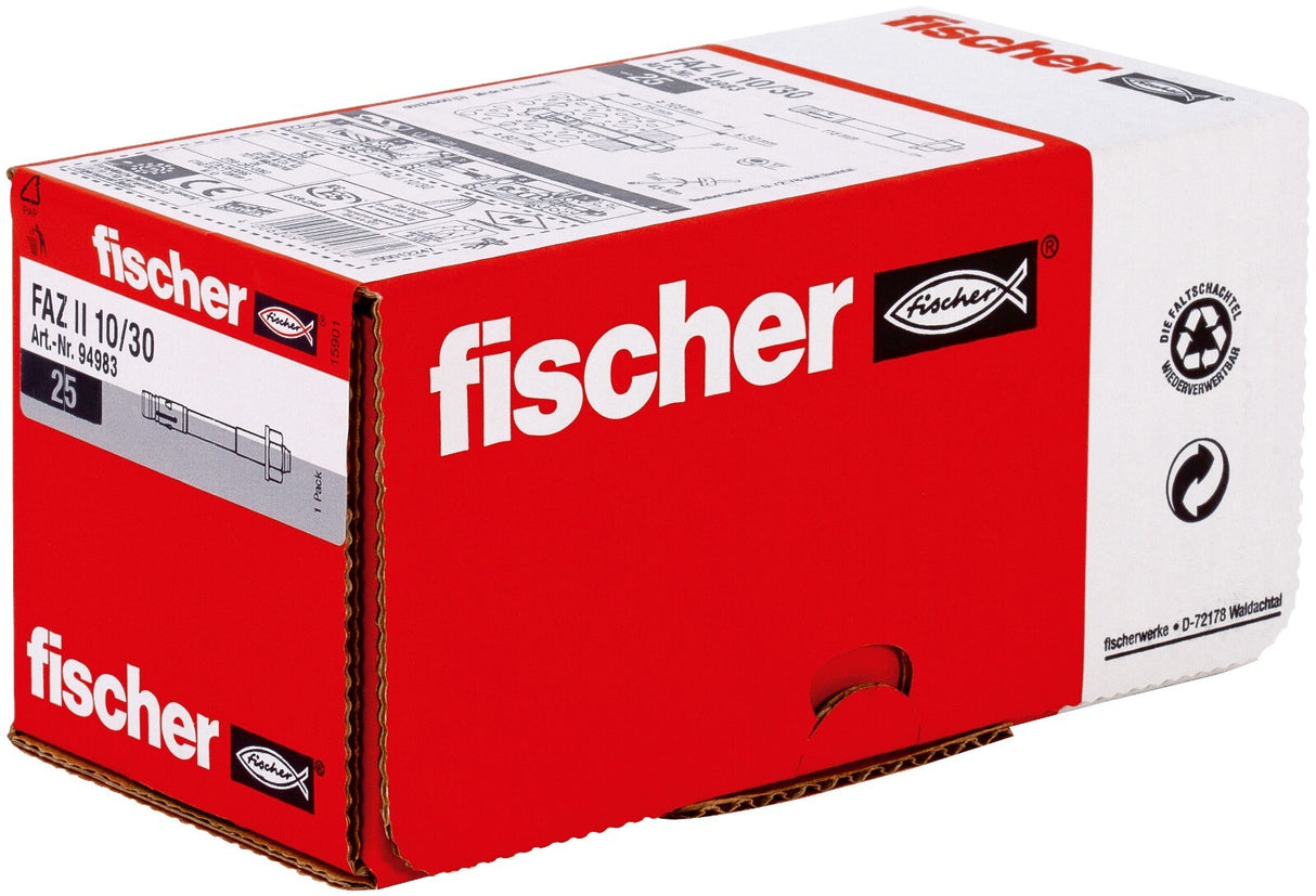 FISCHER Bolzenanker FAZ II Schwerlastdübel Schwerlastanker Option 1 verzinkt