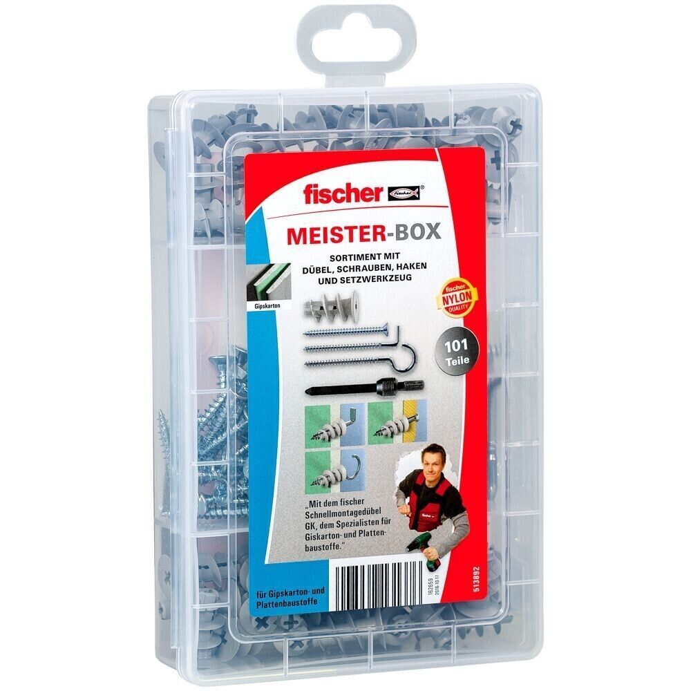 Fischer Meister-Box GK mit Schrauben für Hohlplattenbaustoffe