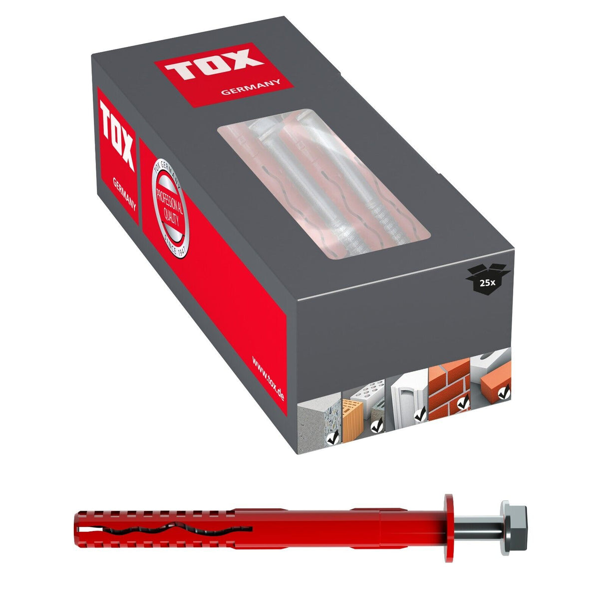 TOX Rahmendübel Fassad KB mit TX Sechskantkopf