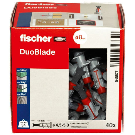 Fischer DuoBlade Gipskartondübel Hohlraumdübel für Plattenbaustoffe