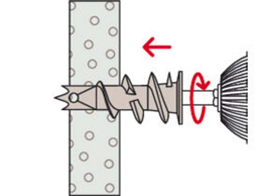 Fischer Gipskartondübel Metall Hohlraumdübel GKM S 12 mit Schraube Rigipsdübel