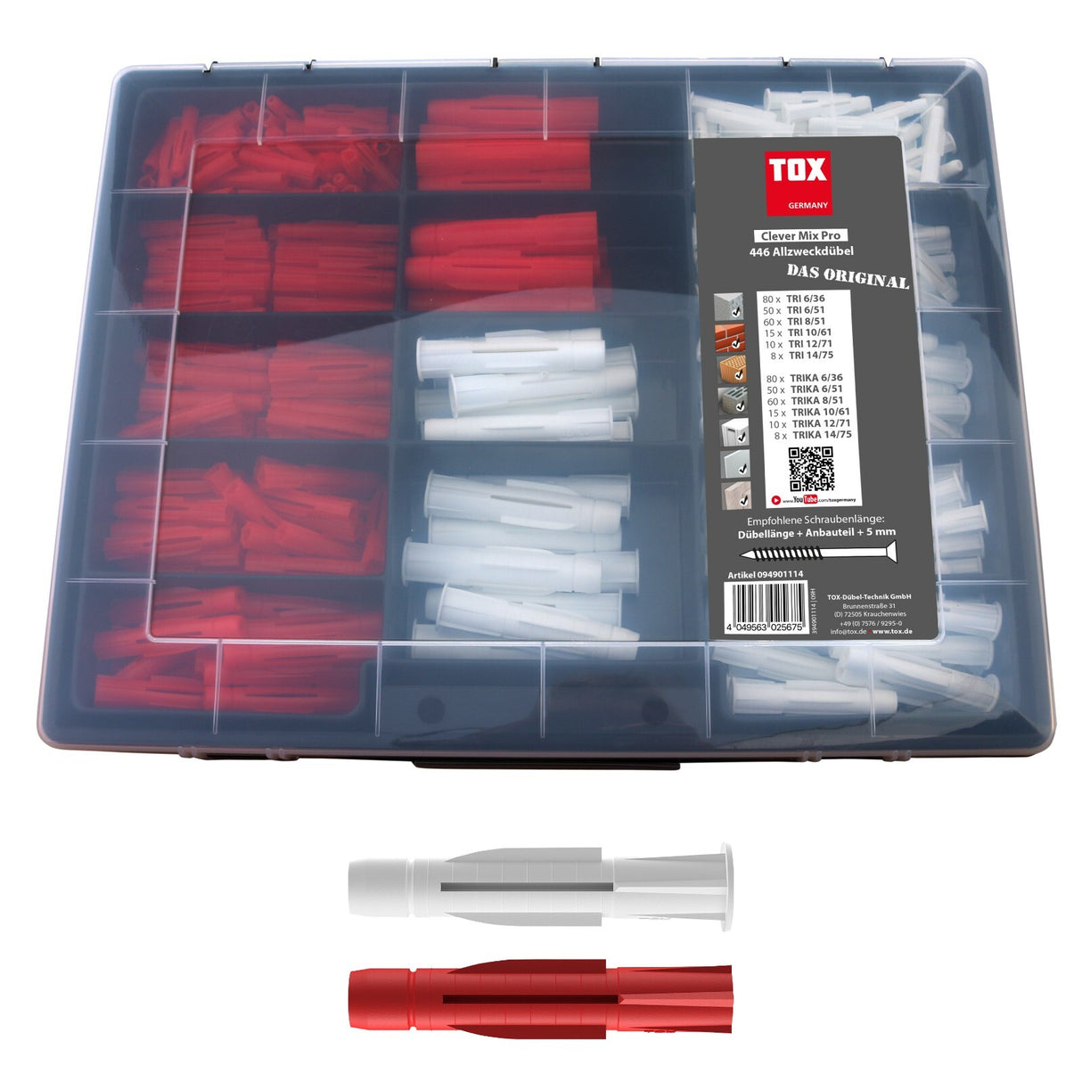 TOX Allzweckdübel - Sortiment Clever Mix Pro 446 tlg.
