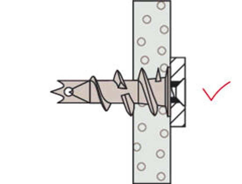 Fischer Gipskartondübel Metall Hohlraumdübel GKM S 12 mit Schraube Rigipsdübel