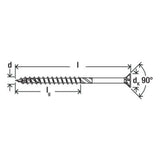 Fischer PowerFast FPF II CTP BC 8x80 - 10x400 Holzbauschraube mit Senkkopf TX