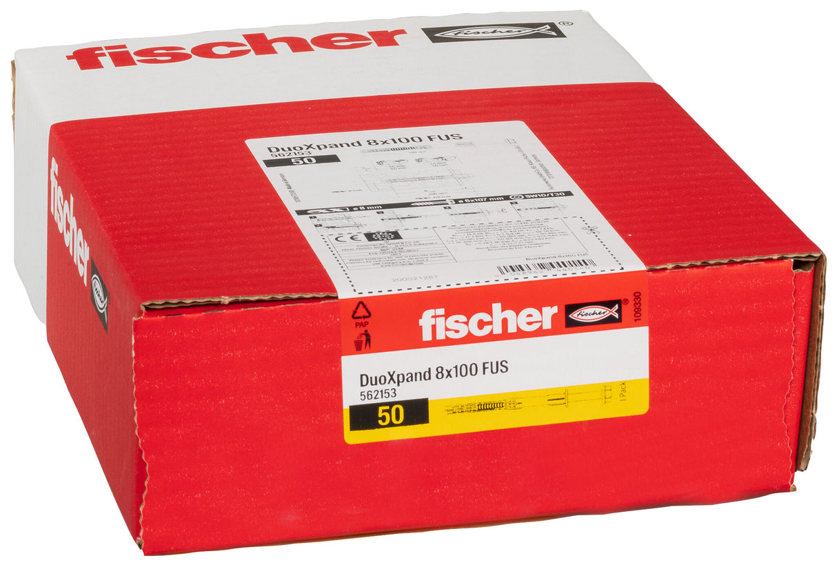 Fischer Langschaftdübel DuoXpand Sechskant