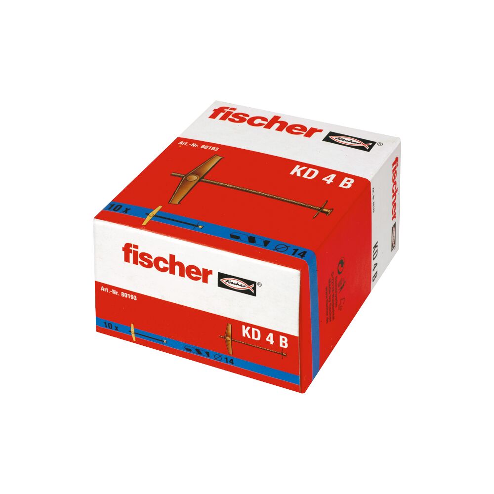 Fischer Federklappdübel KD für Hohlraumbefestigungen mit- und ohne Rundhaken