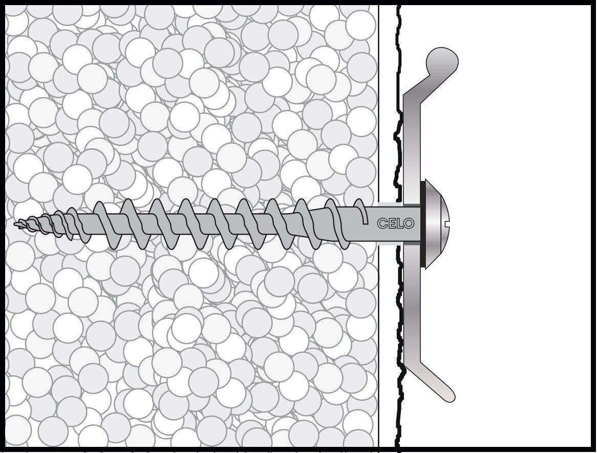 CELO Isolierplattenschraubdübel IPSD 80 WDVS Befestigung Dämmstoffdübel