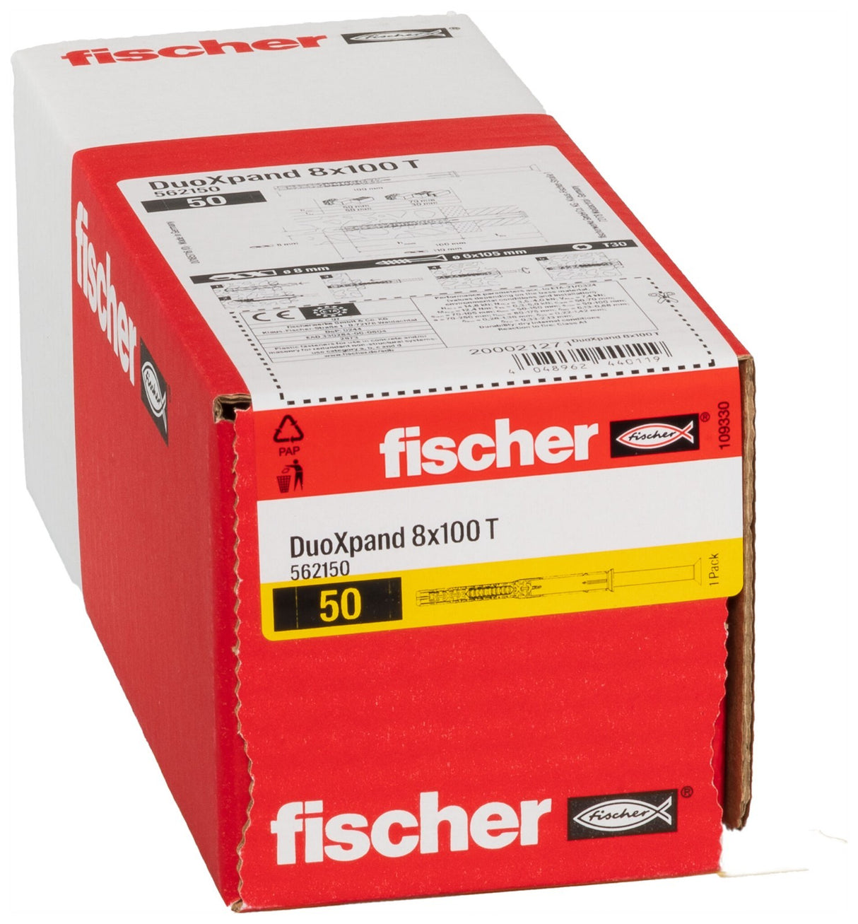 Fischer Langschaftdübel DuoXpand Senkkopf